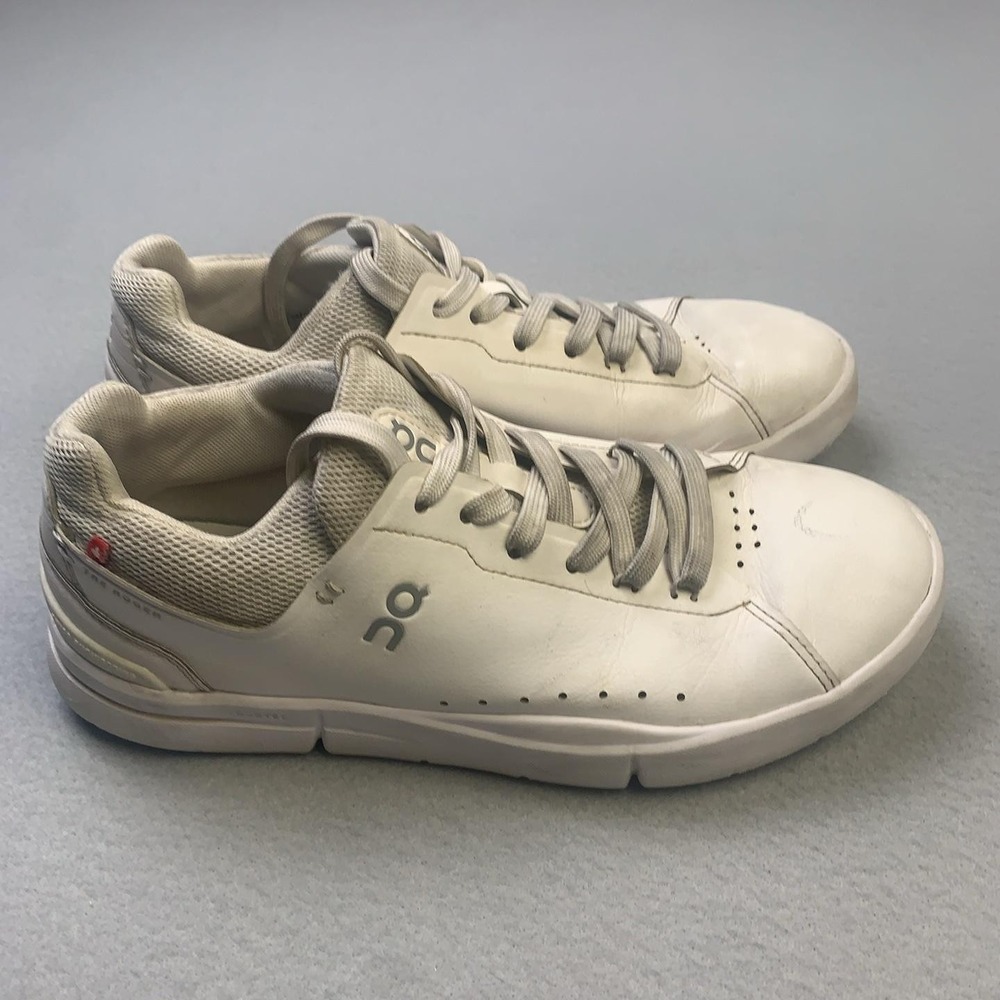 On The Roger Advantage Shoes Womens Size 8.5 White Tennis Sneakers 48.99452
